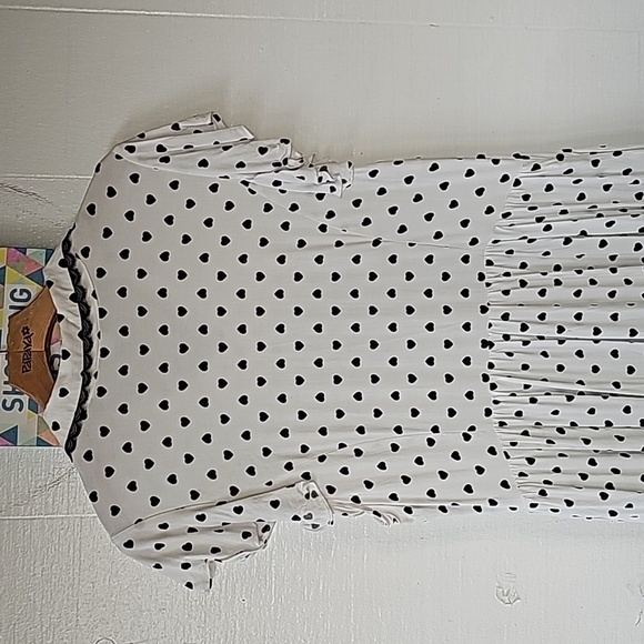 Hot Topic Dress Hearts Button Down Front Shortsleeve Size XL - Picture 6 of 9